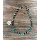 Isac Handmade 16" Navajo Oval Gemstone Necklace 739662