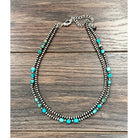 Isac Handmade 16" Navajo Oval Gemstone Necklace 739662