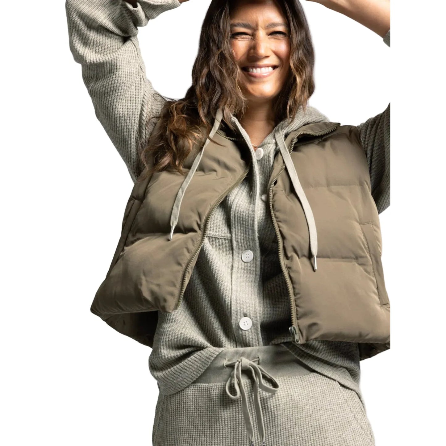 Women's Thread and Supply Issey Puffer Vest J2691PPGTS