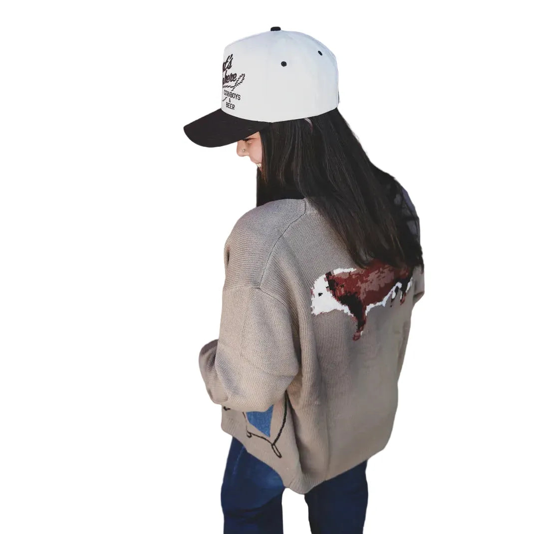 Women's TwoFly Cattle Babe Cardigan Sweater 