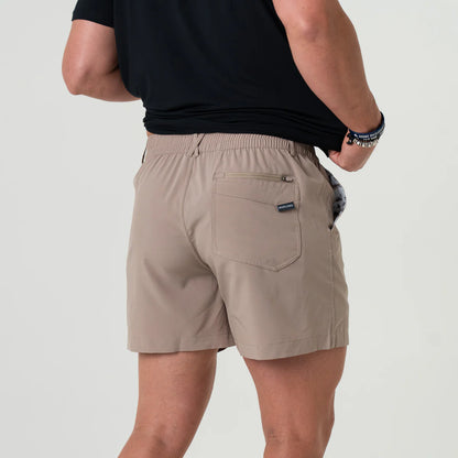 Men's Burlebo Everyday Short - Cobblestone Khaki - Duck Hunt Pocket ES-CK-DKH - Crazy House Western Wear
