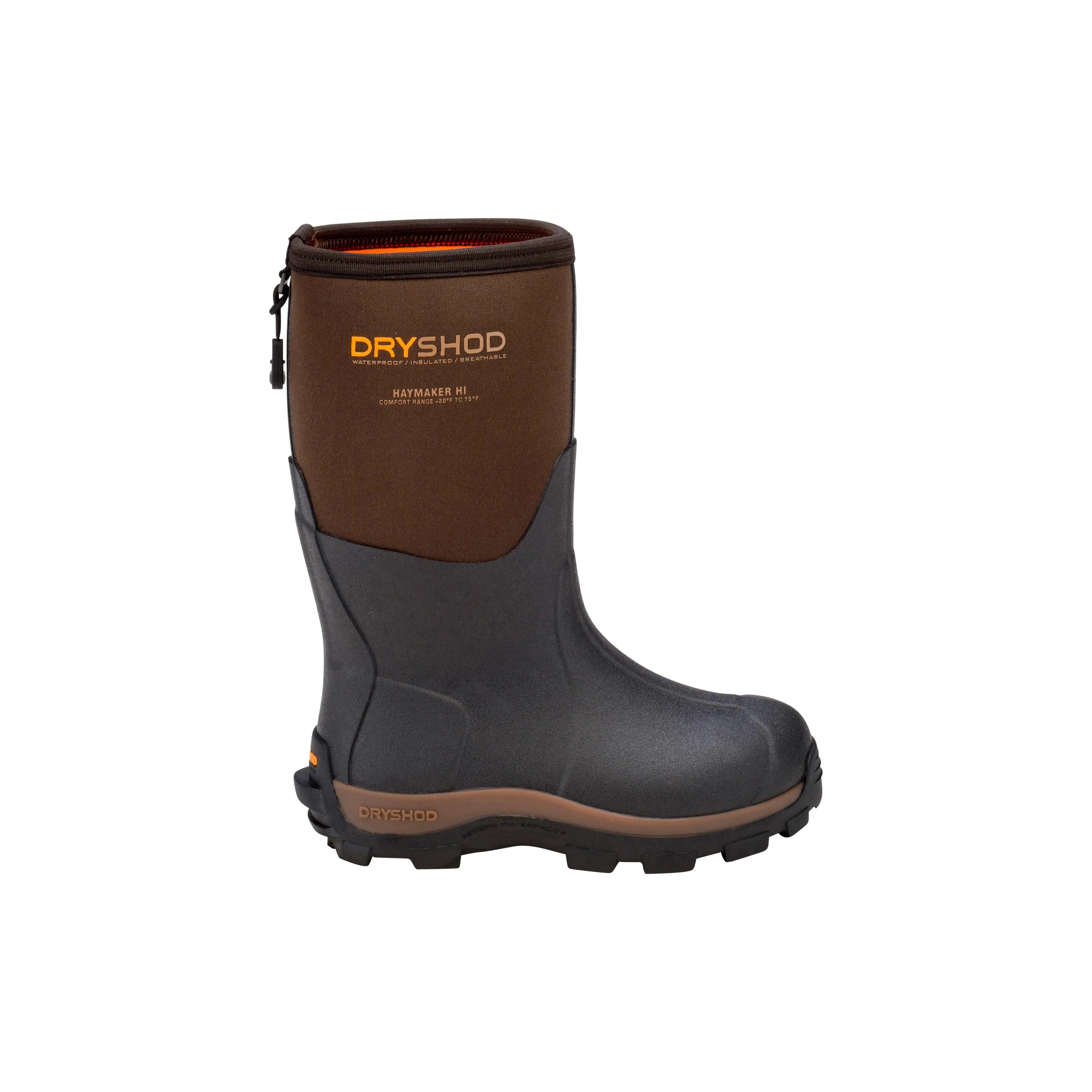 Kid's DryShod Haymaker Boots HAY-KD-BR - Crazy House Western Wear