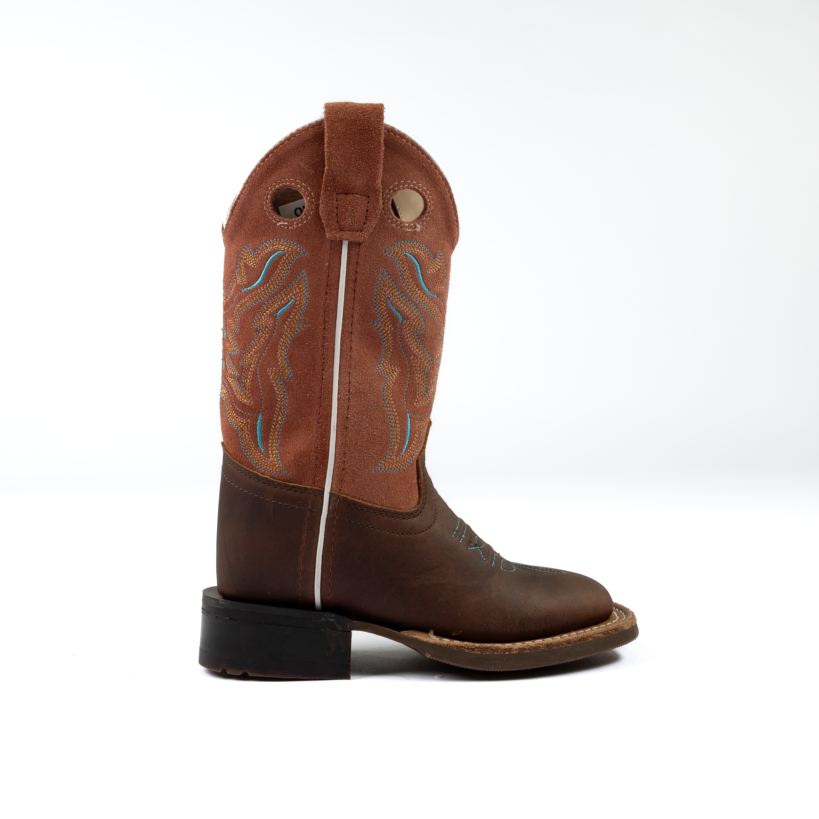 Kid's Old West Brown Cowhide Boot BSC1943