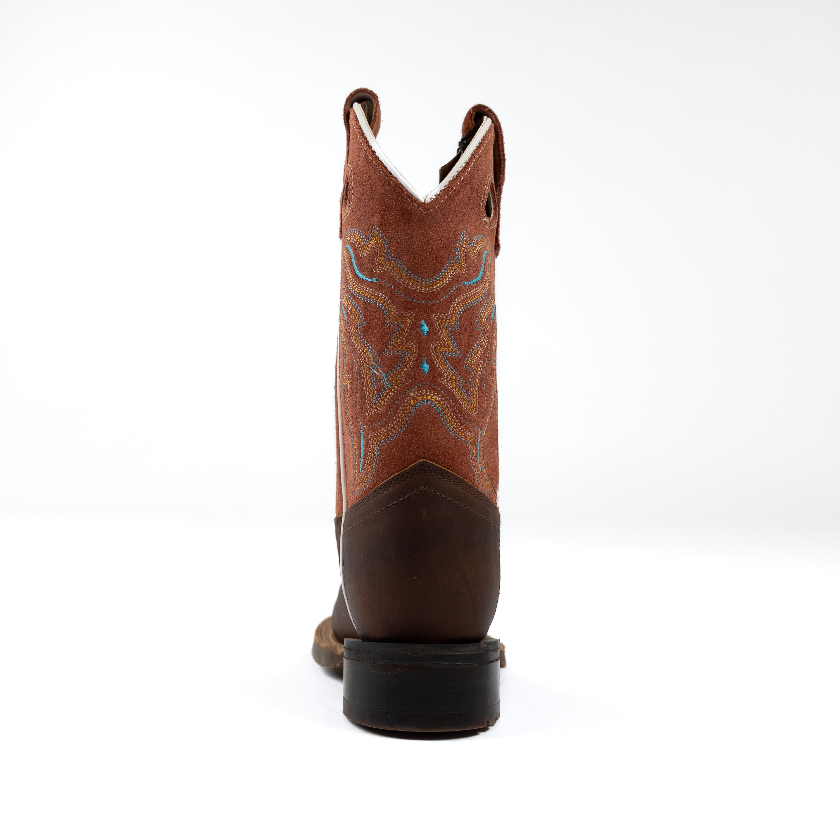 Kid's Old West Brown Cowhide Boot BSC1943