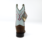 Kid's Old West Brown Cowhide Boots BSC1909