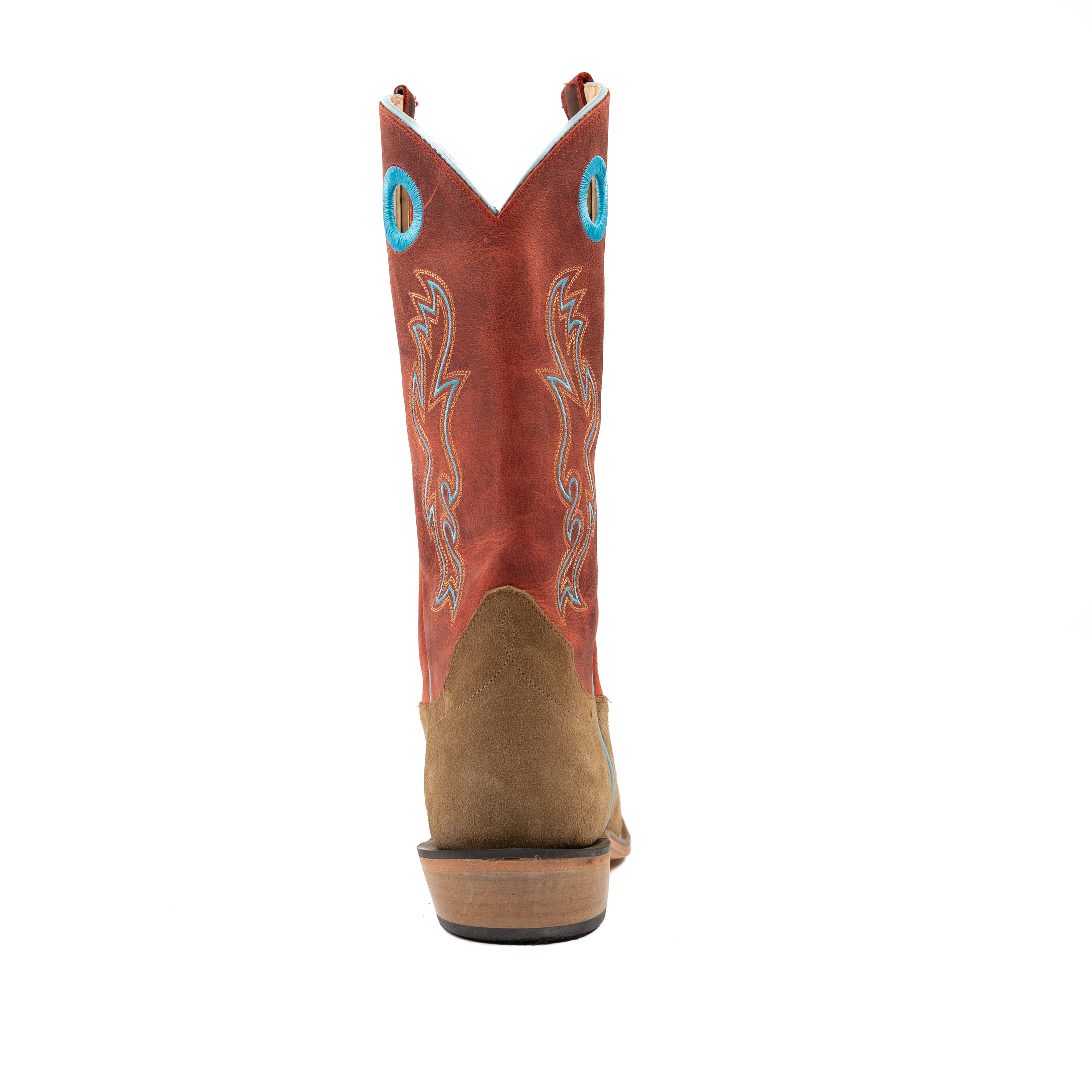Kid's Old West Tan Roughout Boots 8206