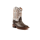 Kid's Tanner Mark Ostrich Print Boots TMK200786