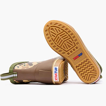 Kid's XTRATUF Duck Camo Ankle Deck Boot XKABDCMY – Crazy House