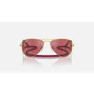 Kids Ray-Ban Red and Gold Aviators 0RJ9506S-223/B5