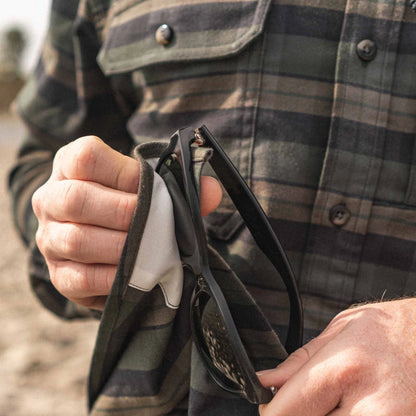 Men's Poncho "The Kodiak" The Green Plaid Long Sleeve Shirt 