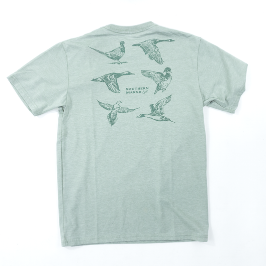 Boy's Southern Marsh Light Grey Field Sketches T-shirt YTWFS-GRY