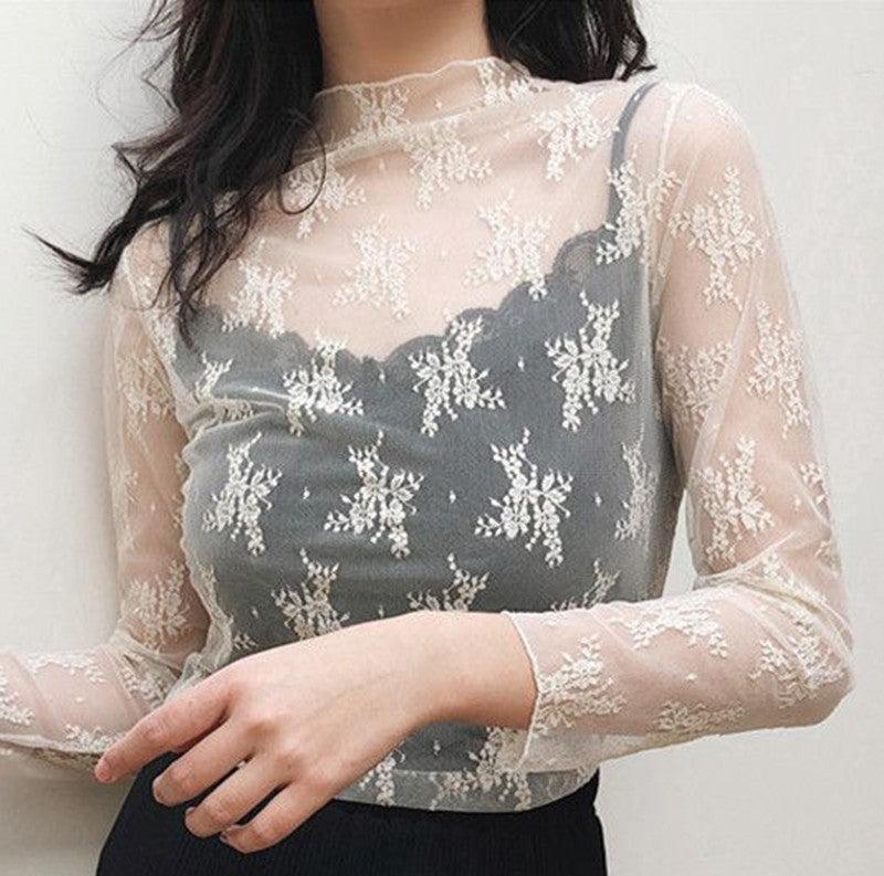 Sheer Lace Top - Crazy House Western Wear