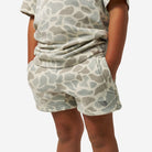 Burlebo Boy's Classic Deer Camo Vintage Washed Shorts Y-VWSTS-CDC