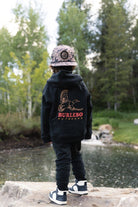 Burlebo Boy's Black Duck Wild Fleece Hoodie Y-FH-DKW-BLK