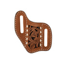 Men's 3D Brown Pancake Style Genuine Leather Knife Sheath D8402802