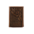 Men's 3D Trifold Wallet Floral Stamped Wallet D250004602 - Crazy House Western Wear