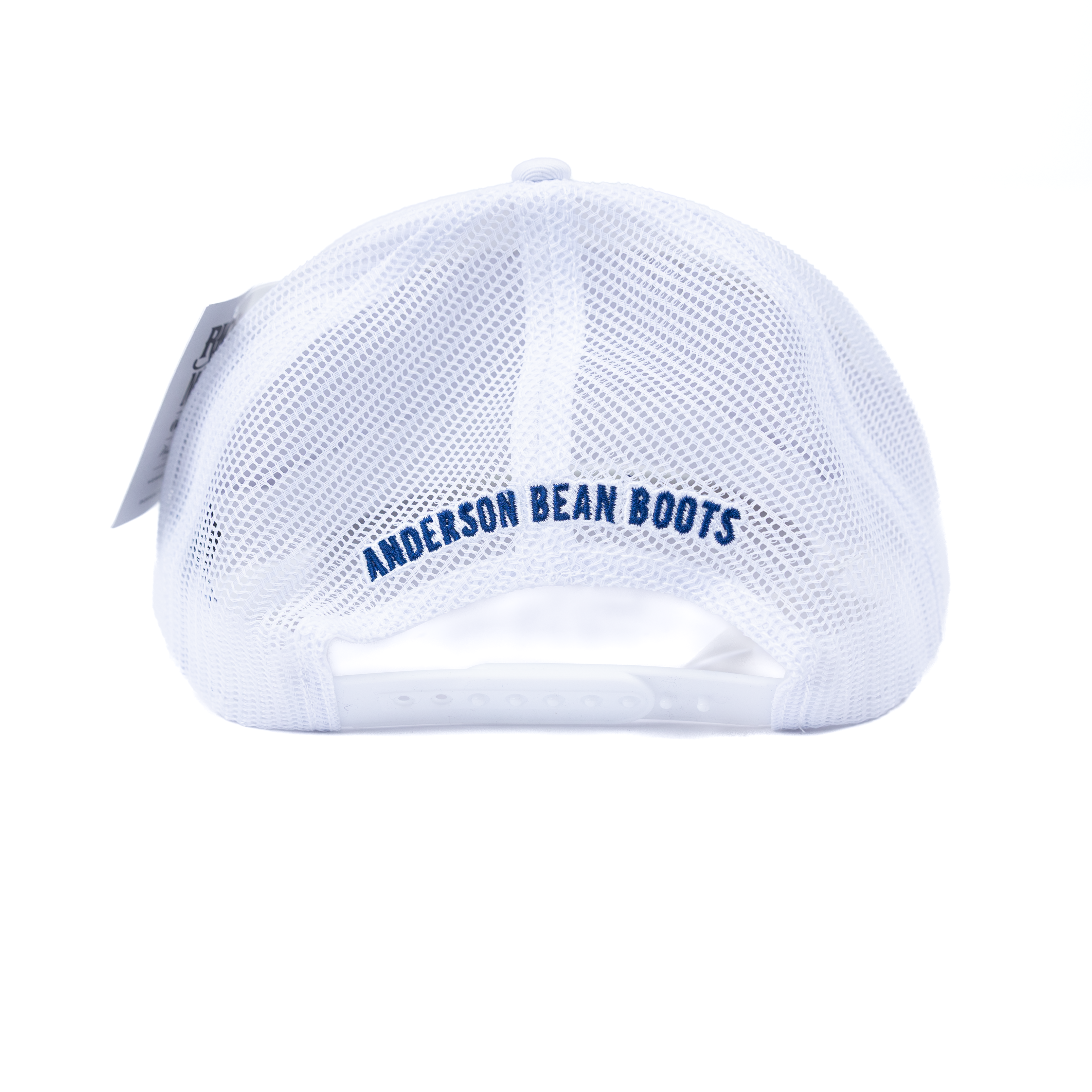 Men's Anderson Bean White Mesh Snapback "No Cowboy's In China" Cap