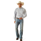 Men's Ariat Alan Wrinkle Free Blue Plaid 10054690 - Crazy House Western Wear