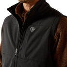 Men's Ariat Black Vernon Softshell Vest 10062600