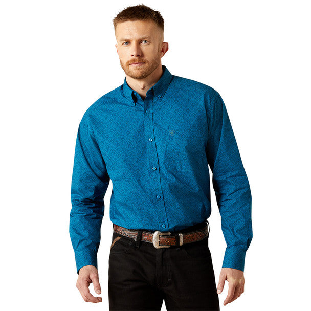 Men's Ariat Blue Terrell Classic Fit Shirt