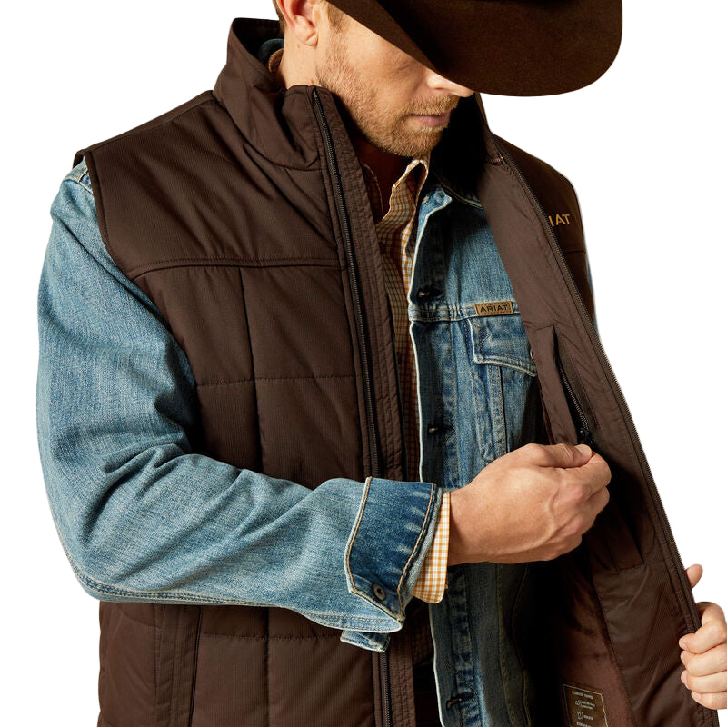 Men's Ariat Brown Crius Insulated Vest 10062603