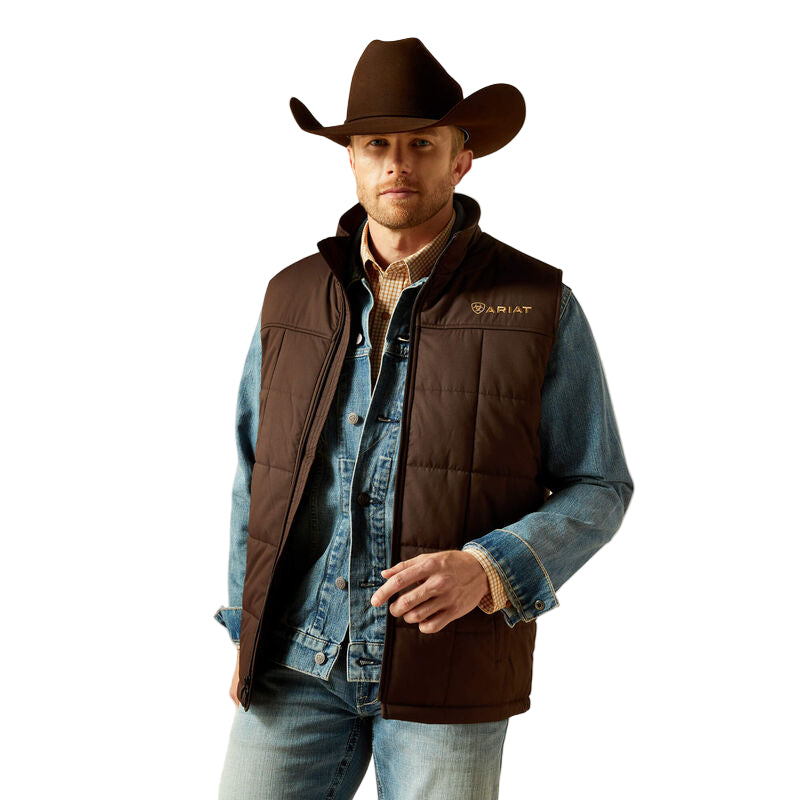 Men's Ariat Brown Crius Insulated Vest 10062603