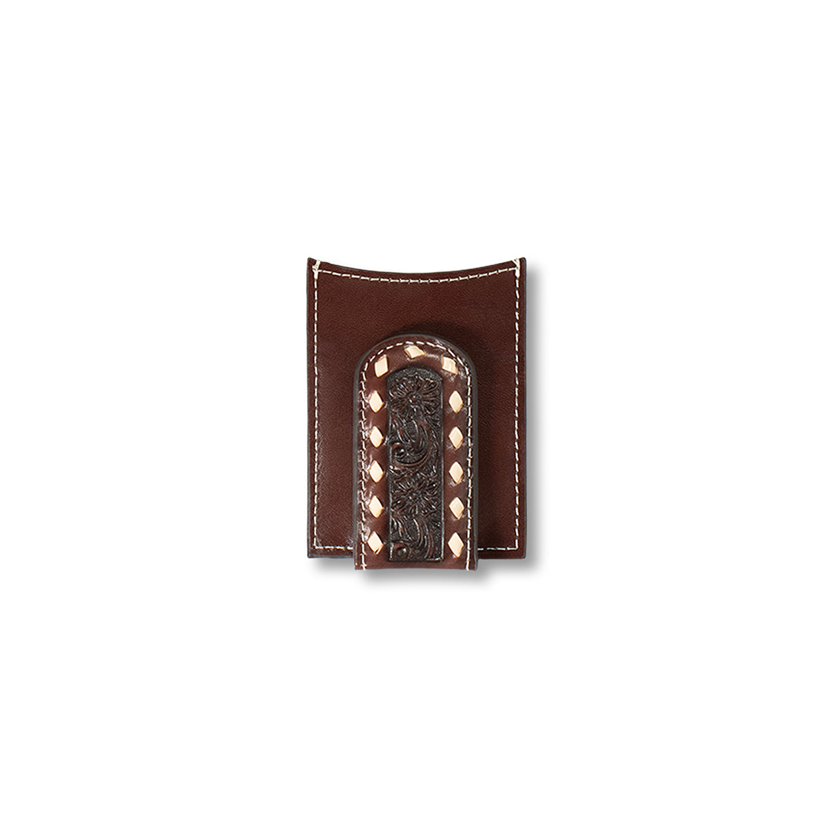 Men's Ariat Brown Money Clip Style Wallet A3558302 - Crazy House Western Wear