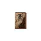 Men's Ariat Brown Trifold Style Calf Hair Body Wallet A3564402 - Crazy House Western Wear