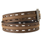 Men's Ariat Brown Work Belt 100% Genuine Leather with Double Hole Adjustment A1700702