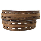 Men's Ariat Brown Work Belt 100% Genuine Leather with Double Hole Adjustment A1700702
