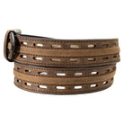Men's Ariat Brown Work Belt 100% Genuine Leather with Double Hole Adjustment A1700702