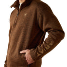Men's Ariat Caldwell Logo 1/4 Zip Sweater 10062619