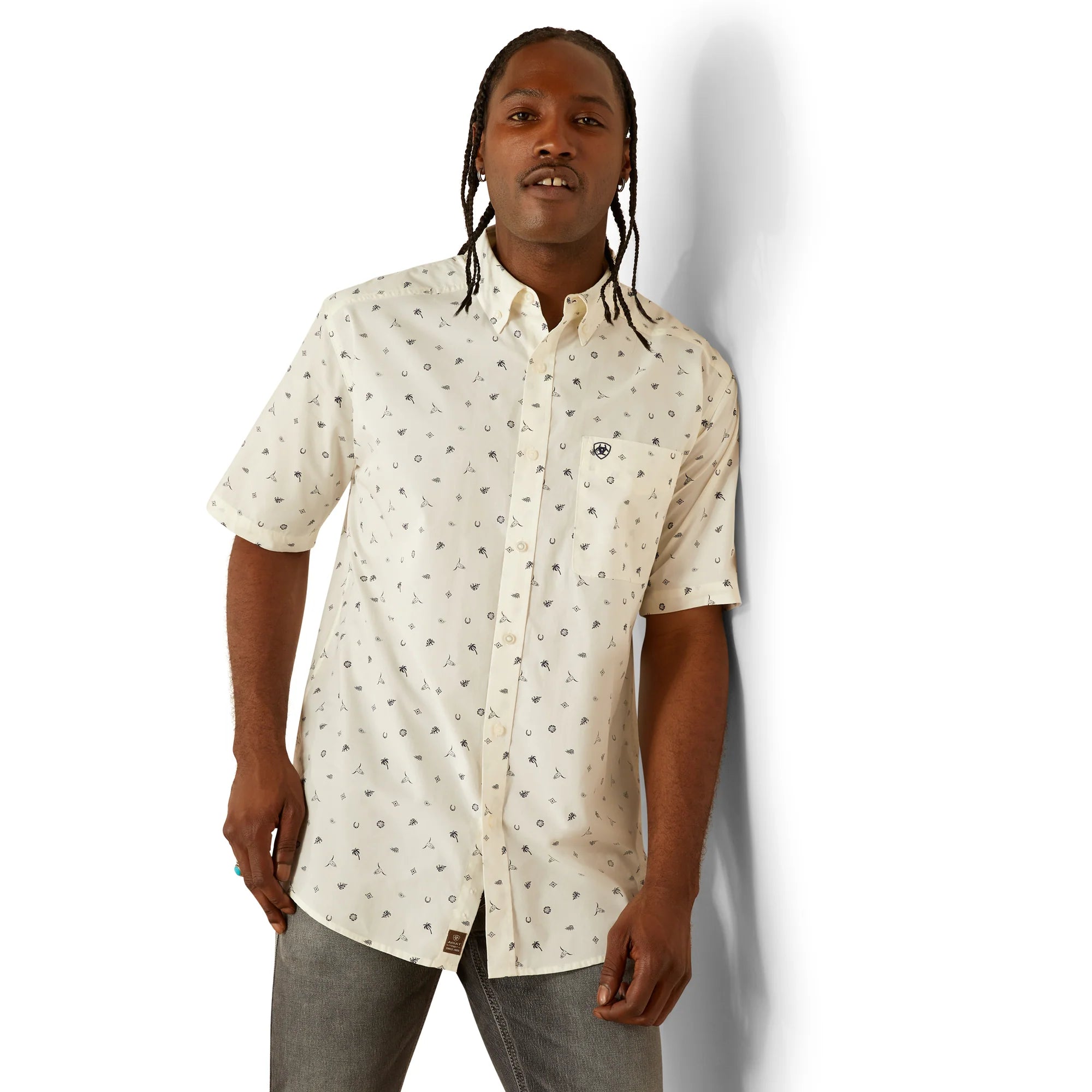 Men's Ariat Colter Classic Fit Shirt 10054818 - Crazy House Western Wear