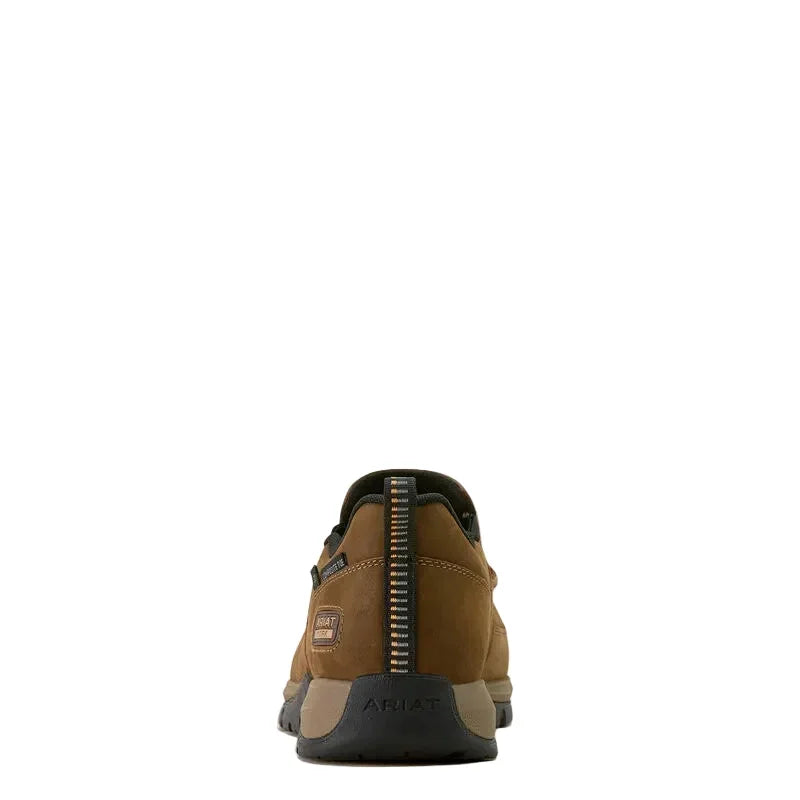 Men's Ariat Edge Brown Slip-on Composite Toe Work Shoes 10073358
