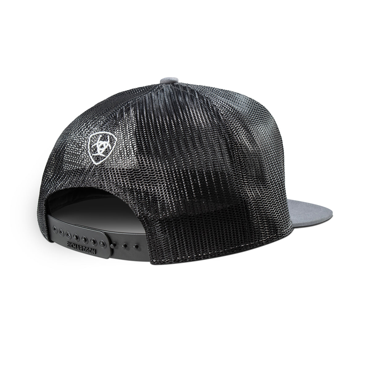 Men's Ariat Gray Cap with Rubber Ariat Logo A300092706