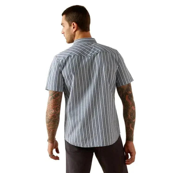 Men's Ariat Hyder Retro Short Sleeve Western Shirt 10054700 - Crazy House Western Wear