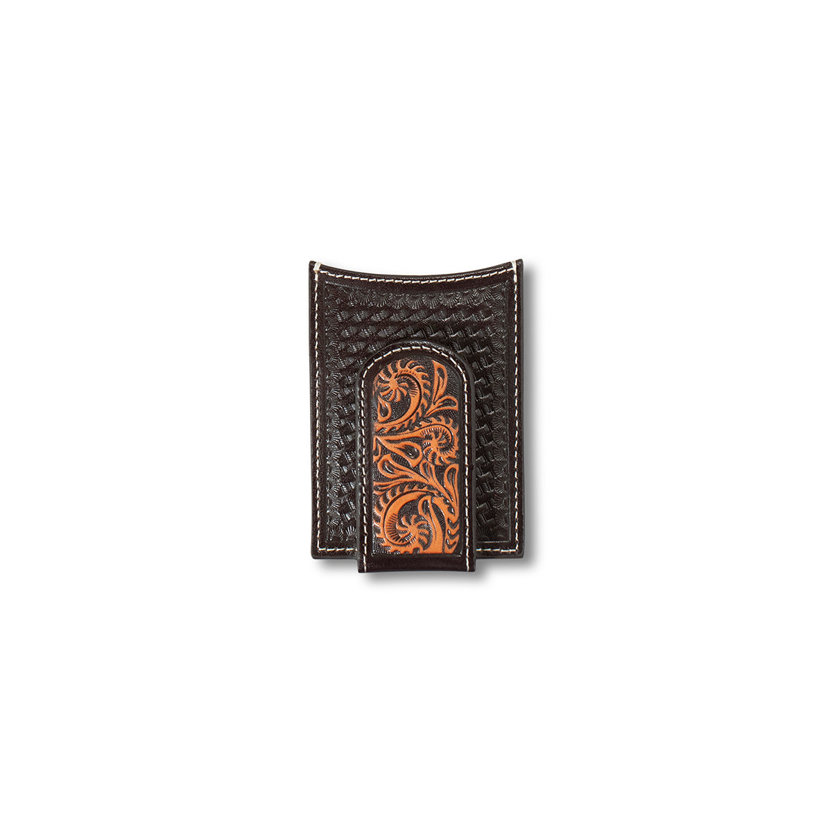 Men's Ariat Medium Brown Genuine Leather Wallet A3557444 - Crazy House Western Wear