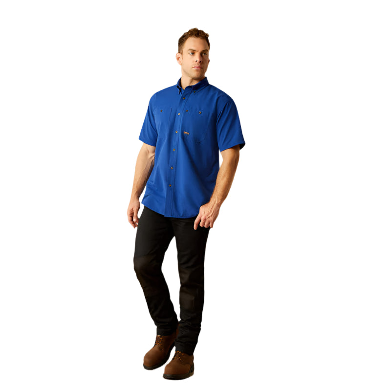 Men's Ariat Rebar Made Tough 360 Airflow Work Shirt 10054876 - Crazy House Western Wear