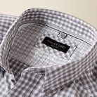 Men's Ariat Sleet Gray Plaid Pro Series Blaire Classic Fit Shirt 10073564