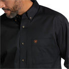 Men's Ariat Solid Twill Classic Fit Shirt 10000502 - Crazy House Western Wear