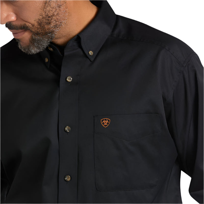 Men's Ariat Solid Twill Classic Fit Shirt 10000502 - Crazy House Western Wear