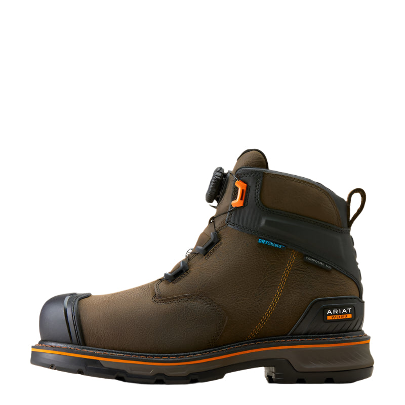Men's Ariat Stump Jumper 6" BOA Waterproof Composite Toe Work Boot 10048060 - Crazy House Western Wear