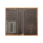 Men's Ariat Tan Rodeo Style Basket Weave Wallet A3564008 - Crazy House Western Wear