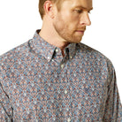 Men's Ariat Tegan Classic Fit Blue Print 10062183