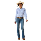 Men's Ariat Ultramarine Stripe Kirby Pro Shirt 10073506