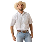 Men's Ariat White Medallion Print Tenzin Classic Fit Shirt 10071733