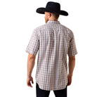 Men's Ariat White Multi Wrinkle Free Wolcott Classic Fit Shirt 10073696
