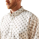 Men's Ariat White Thell Classic Fit Shirt