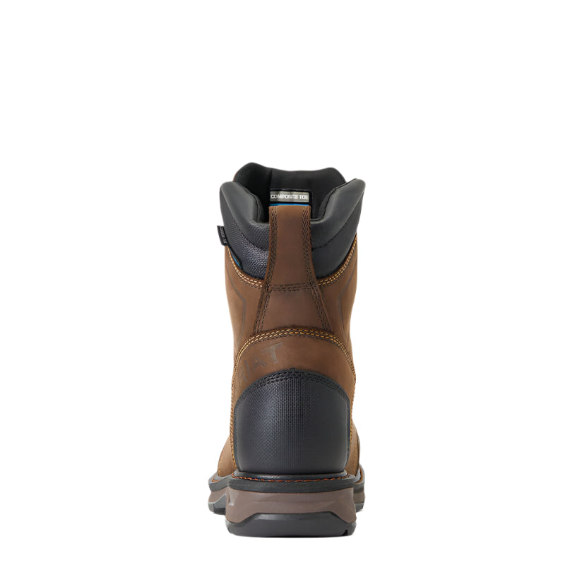Men's Ariat WorkHog XT Brown BOA Waterproof Carbon Toe Work Boots