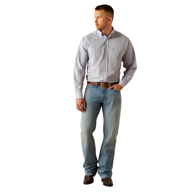 Men's Ariat Wrinkle Free Aaron Classic Fit Shirt 10054691 - Crazy House Western Wear